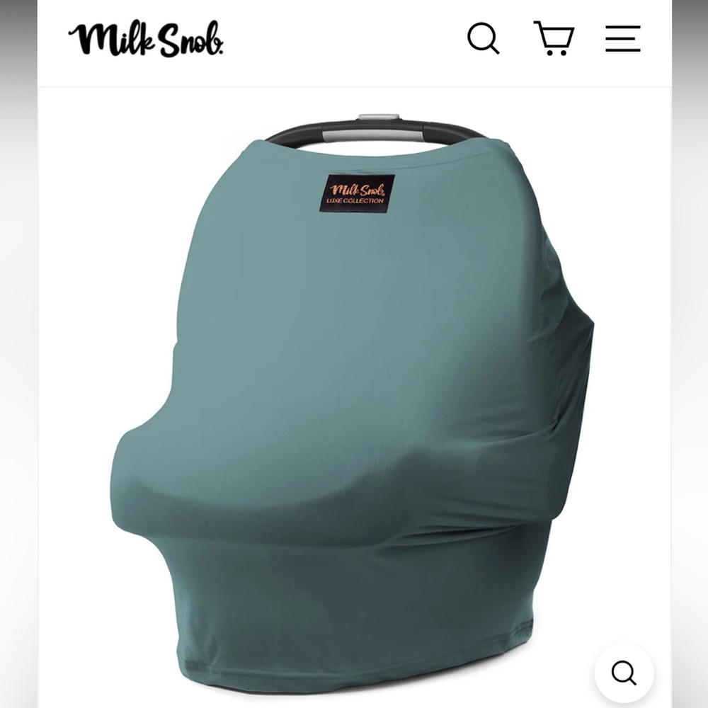 Nordstrom Baby Teal Stretch Car Seat Cover